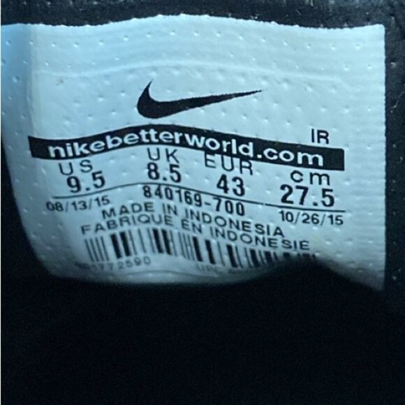 Nike Air Trainer 1 Premium Qs NFL Super Bowl 50 Metallic Gold 840169-700 sz - Picture 15 of 16